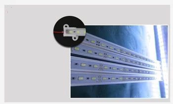 10VNT Epoksidinių Klijų atsparumas vandeniui led juostos šviesos 100cm 16w 1M IP68 led tube baras juostelės DC12V 72 SMD5730 5630 LED Sunku Striptizo Baras