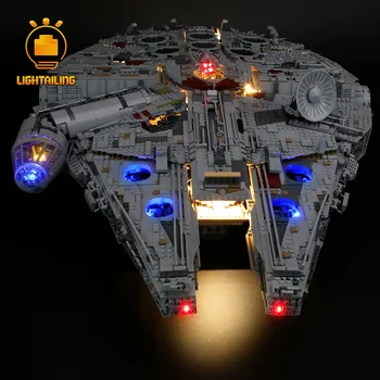 LIGHTAILING LED Šviesos Rinkinys 75192 Star War Serijos Galutinis Tūkstantmečio Blokai Falcon Apšvietimo Rinkinys (neįeina Modelis)