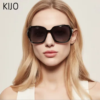 Prekės dizaino retro didelis rėmo akiniai nuo saulės ponios gradientas veidrodis vairavimo UV400 akiniai nuo saulės moteriški akiniai nuo saulės