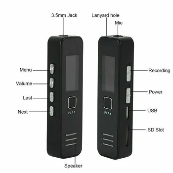 Nauja 32GB skaitmeninis Balso Įrašymas garso Pen Nešiojamieji Įkraunamieji Skaitmeninio Garso Garso USB Diktofonas diktofoną, bet bodhis nenorėjo MP3 Grotuvas