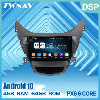 PX6 Android 10.0 touch screen automobilio multimedijos grotuvo Hyundai Elantra 2011 2012 2013 automobilių garso radijas stereo gps navi galvos vienetas