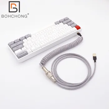 SK61 mechaninė klaviatūra ir USB Susukti Kabelis NKRO Gateron optinis jungiklis 60% Laidinio Žaidimų karšto swapping lizdas, rgb led tipo pcb c