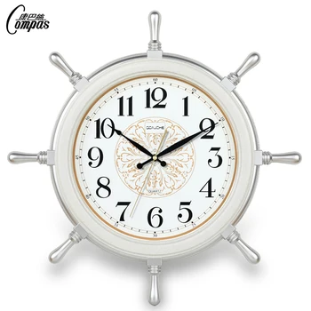 Didelis Retro Sieninis Laikrodis Miegamasis Stiklo Silent Vairo Sieninis Laikrodis Klasikinis Jūrmylių Naujovė Reloj Sumalti Namų Puošybai WE50WC