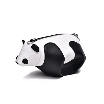 Mados Panda Preppy Stilius Crossbody Pečių maišą Mergaičių Mini Krepšys Ponios Sankabos Krepšys Mergina Hobos Krepšiai bolsa feminina Mielas Panda