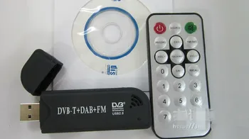 MINI FM+DAB+DVB-T+SDR Dongle STICK RTL2832U+R820T programine įranga, radijo