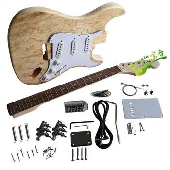 Elektrine gitara, todėl medžiagos, reikmenys gluosnio medžio lukštu elektrine gitara, eukalipto kūno Amerikos hard maple kaklo
