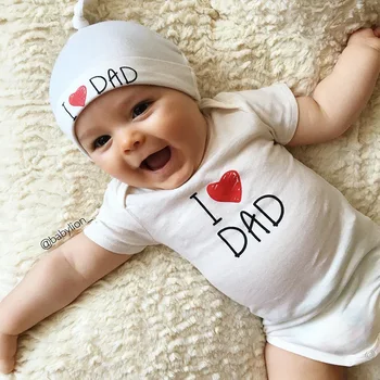 Prekės 2018 m. vasaros kūdikių bodysuits + hat kūdikių drabužiai naujagimiams , aukštos kokybės naujagimiui mergina drabužius kūdikiams berniukas drabužiai