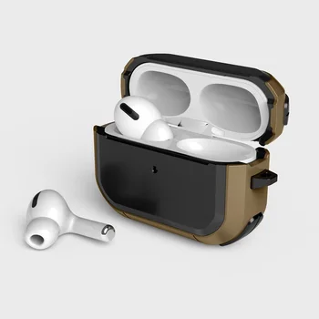 3D Puikus Atvejais airpods pro odos, atsparus smūgiams Apple Air ankštys 3 atveju Ausinės Apsaugine danga tpu priedai su kabliu