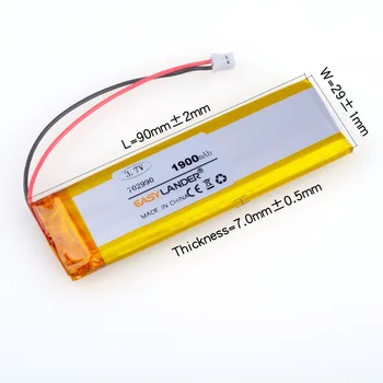 702990 3.7 V 1900mAh li-Polymer Battery GPS, 