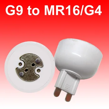 10vnt/aikštelė, Nemokamas pristatymas G9 į MR16 G4 G5.3 lempose lizdo laikiklį konvertuoti lempos laikiklis varžtas konverterio adapteris jungtis