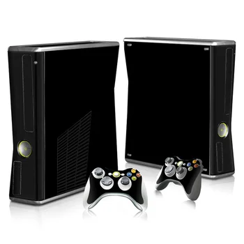 Medienos ir grynų spalvų dizainas Vinilo Lipdukas Xbox 360 Slim Konsolė+2 Valdytojas Skinas Microsft xbox 360 slim lipdukas