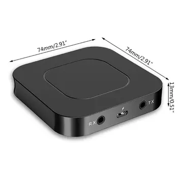 Bluetooth 5.0 Imtuvo ir Siųstuvo Garso Muzikos Stereo Belaidžio ryšio Adapteris USB Adapter 3.5 MM AUX Lizdas, Garsiakalbis TV