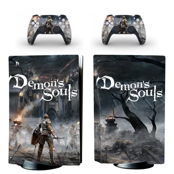 Demonas Sielos PS5 Odos Lipdukas Playstation 5 Konsolės Ir 2 Kontroleriai Vinilo Decal Apsaugines Odos Stiliaus 4