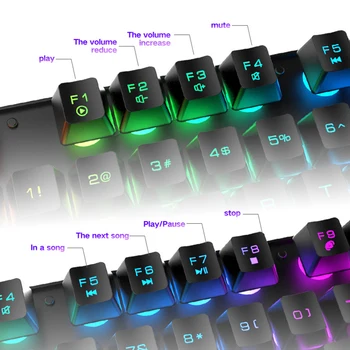 T3 Wireless Illuminated keyboard pelė nustatyti Įkrovimo Spalvinga Šviesos Žaidimų Klaviatūra, Pele Nustatyti Nešiojamieji kompiuteriai
