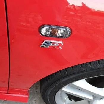 R Raidė Vėliava Logotipas Automobilių Kėbulo Sparnas Galinis Kamieno Emblema Įklija, Seat Leon CUPRA Lbiza Ateca