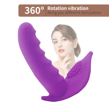 360 Laipsnių Sukimosi Dildo Vibratorius Nešiojami Moterų Sekso Žaislas Nuotolinio Valdymo Panty Vibratior Makštį, G-taško Stimuliatorius Suaugusiųjų Produktas