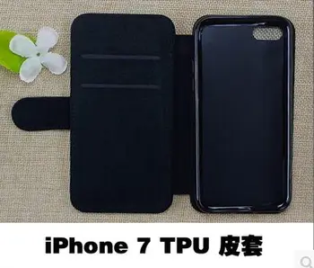2D Sublimacijos Tuščią Apversti Odos PU+TPU Case Cover for IPhone 5 6 7 8 plus X