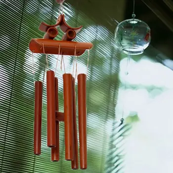 Bambuko Vėjo Varpelių Windchime Sodo Kieme Ornamentas, Papuošimas Namų Dekoro Pasisekė