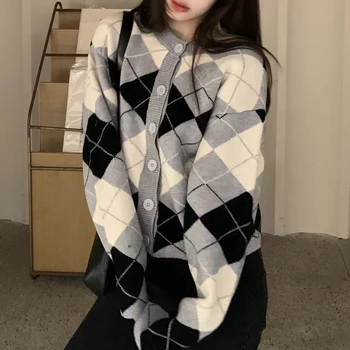 2Colors 2020 m. rudens ir žiemos korėjos stilių, o kaklo knittd susagstomi megztiniai moterų prarasti pledas Derliaus megztiniai megztinis moterų(C9908)