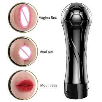 Vyrų masturbator taurės vibratorius nekilnojamojo pūlingas kišenėje analinis burna, sekso lėlės, žaislai vyrams, dirbtinės makšties kišenėje suaugusiųjų žaislai produktus
