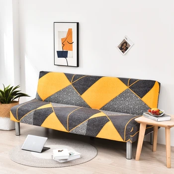 Lankstymo sofa-lova padengti kambarį armless sofa apima elastinga spandex medžiaga, minkštas užvalkalai