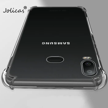 Skaidrios TPU Case For Samsung A10 A20 A30 A50 A40 A70 S10 S10E Plius Galinį Dangtelį Galaxy M20 M10 A6 A8 J4 J6 Plius A7 A9 2018