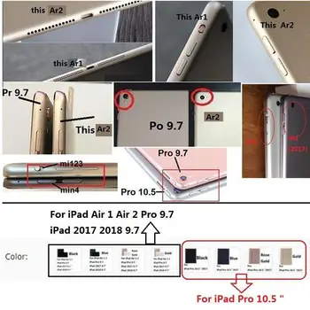 IPad Oro 1 2 iPad 2017 2018 9.7 Pro Oro 2019 10.5 colio Ultra plonas Belaidžio 