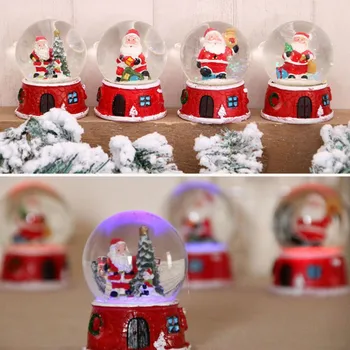 Kalėdų Dervos Muzikos Sniego Stiklo Santa Claus Crystal Ball, Vaikų Sniego Kamuolys Kristalų Muzikos Langelį, Kalėdų Ir Naujųjų Metų Dovanos