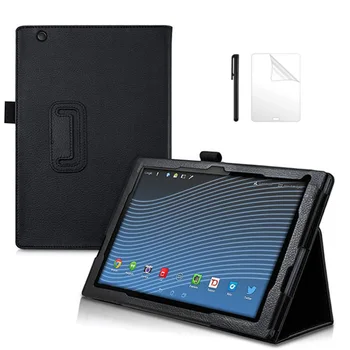 Sony Xperia Z4 10.1 colių Tablet Atveju Ultra Plonas Lankstymo PU Odos StandFlip Odos Stovėti Apsaugos Funda Atveju +filmPen