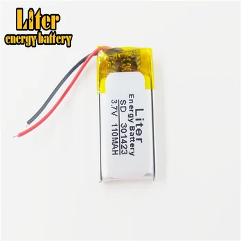 Li-polimero 301423 110mAh 3,7 V Baterija Gamintojas, turintis CE,ROHS,UL sertifikatus