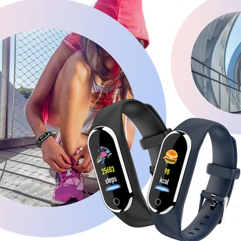 Smart Vyrų, Moterų Širdies ritmo Grupė Miego Kraujo Spaudimo Monitorius Fitness Tracker Spalvos Vandeniui Žingsnis Sporto Žiūrėti 