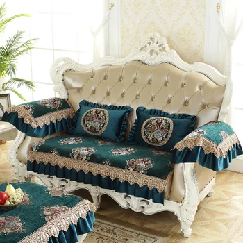 Four seasons high-end šeniliniai Europos sofos pagalvėlės audinys neslidus prabanga pagalvių užvalkalai