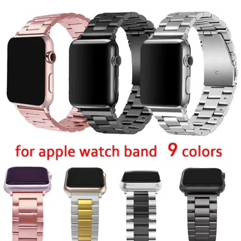 Nerūdijančio Plieno Dirželis Apple Watch band 44mm 40mm iwatch serijos 6 5 4 3 band 42mm 38mm correa riešo link Apyrankę Accessories