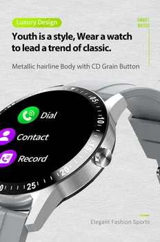 IPS Full HD Touch screen vyrų Smart watch 