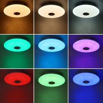 Atnaujinti WIFI 200W LED Lubų Šviesos Aukštos Garso Kokybės Garsiakalbis RGB Pritemdomi Miegamojo Lubų Šviesos Veikia su Home/Alexa