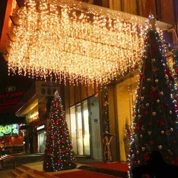 2*1m Varveklis Užuolaidų LED Styginių Šviesos 104 Lemputes Pasakų Girliandą Žibintai, Vestuvių, Kalėdų Atostogų Šalis, Lauko Apdailos JQ