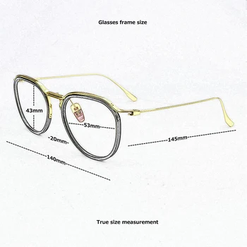 Prekės turas optiniai akinių rėmeliai vyrų akinius moterims, akinių rėmeliai Ultra light Retro mados akiniai rėmeliai moterims
