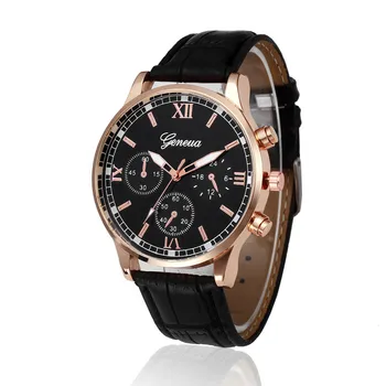 Rolexable Laikrodžiai Vyrams zegarek meski Retro Dizainas Odos Juosta Analoginis Lydinio Kvarco Riešo Žiūrėti reloj hombre часы мужские A8
