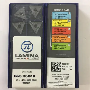 TNMG160404R LT10 Originalus LAMINA karbido įterpti su geriausios kokybės 10vnt/lot nemokamas pristatymas