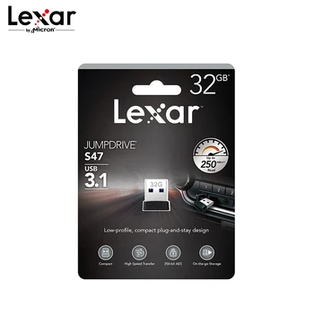 Lexar JumpDrive S47 USB 3.0 Flash Drive, 128GB 64GB 32GB didelės spartos Mini Pendrive USB 3.0 Parkeris Vairuoti Iki 100MB/s, U Disko PC