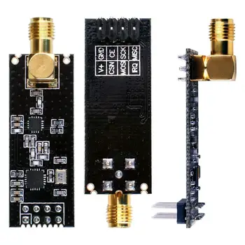 3pcs Belaidis siųstuvas-imtuvas Modulis RF signalų siuntimo ir priėmimo Modulis 2.4 G 1100m NRF24L01+MA+LNA SMA Antena Arduino KY67