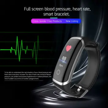 M4 Vandeniui Spalvotas Ekranas, Smart Juosta Passometer Širdies Ritmo Miego Stebėti Sporto Fitness Tracker Rankogaliai