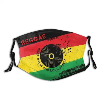 Reggae Nusiraminkite Patinka Muzika Rasta Daugkartinio Naudojimo Burnos, Veido Kaukė Rastafarian Jamaika Stabdžių Migla Kaukė Su Filtrais Apsaugos Respiratorius