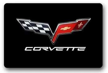 Atminties Namų Corvette Logotipas Užsakymą Patalpų Durų Kilimėlis Słomianka Skalbti Grindys Vonios Kambario Kilimėliai Įėjimas Dembliai Ne Slydimo Virtuvės Kilimėliai