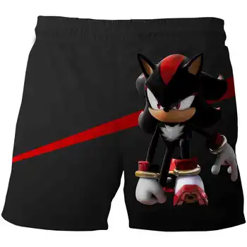 Sonic the Hedgehog Mario Šortai Už Vaikas plaukti Beach boys kelnes 3D Anime Vaikų drabužius Greitai Džiovinimo 4-14 metų pantalones
