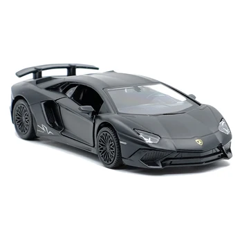 RMZCITY 1:36 AventadorLP700-4 Cool Black Automobilių Sporto Lydinio Diecast Automobilio Modelį Žaislas Traukti Atgal Dovanos Vaikams Žaislų Kolekcija