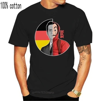 Naujas Spausdinti Juokinga Vyrų La Casa De Papel Berlyno Pinigų Heist vyriški T-Shirt Moterims marškinėlius