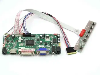 Yqwsyxl Kontrolės Valdyba Stebėti Rinkinys N140B6-L02 HDMI+DVI+VGA LCD LED ekrano Valdiklio plokštės Tvarkyklės
