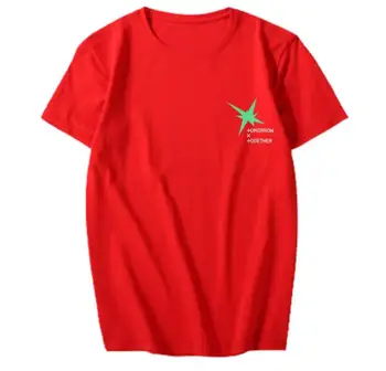 Naujas atvykimo txt svajonė skyrius magija paprastas logotipas spausdinti marškinėliai kpop unisex o kaklo trumpomis rankovėmis t-shirt 5 spalvų