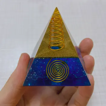 5cm Orgonite Piramidės Natūralus Akmuo Kristalas Reiki Chakra Srityje Energijos Gijimas Daugiklis Brangakmenių Meditacija Namų Dekoracijos